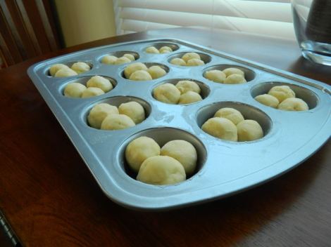 shaped brioche dough